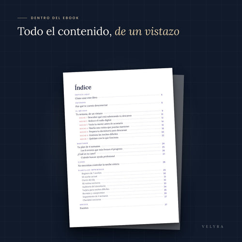 7 noches para dormir mejor